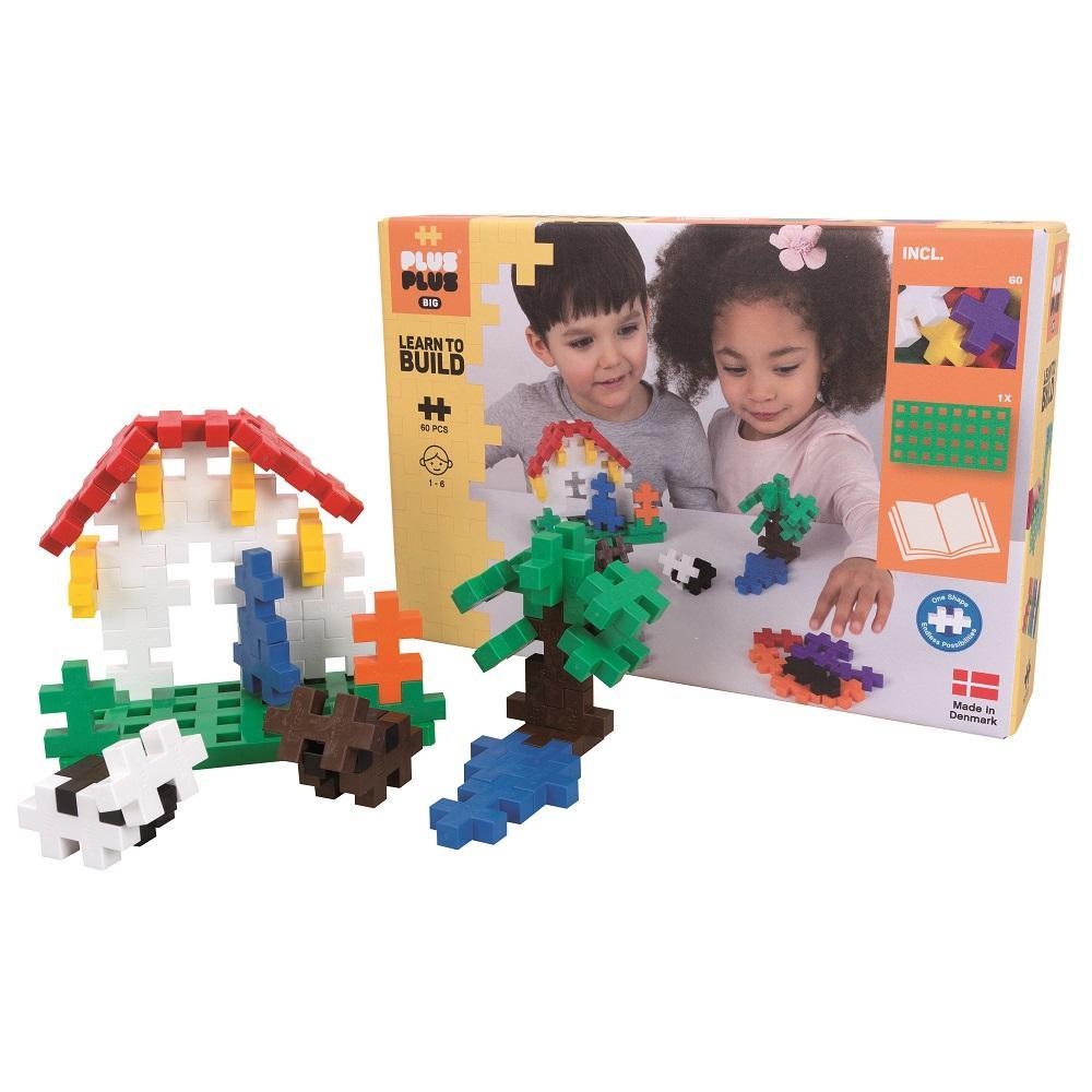 Plus Plus BIG Learn to Build 60-Piece Set (Basic Mix)-Toys & Learning-Plus-Plus-028349-babyandme.ca