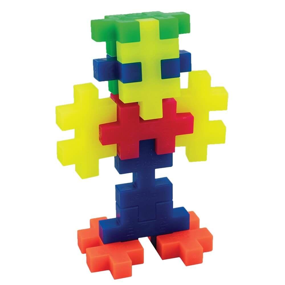 Plus Plus BIG Tube 15-Piece (Neon Mix)-Toys & Learning-Plus-Plus-027508 NE-babyandme.ca