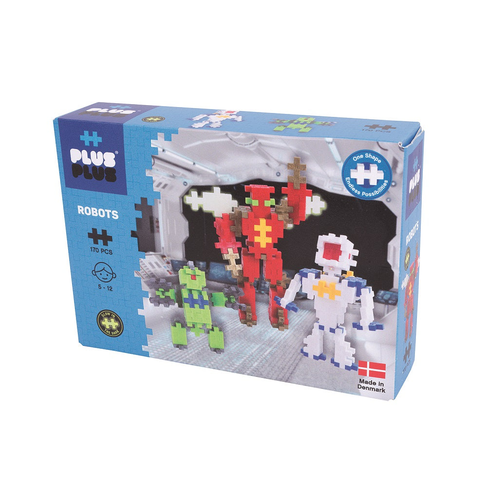 Plus Plus Mini 170-Piece Set (Robots)-Toys & Learning-Plus-Plus-031560 RO-babyandme.ca