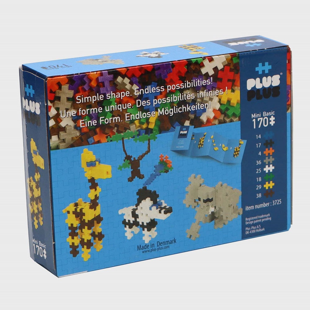 Plus Plus Mini 170-Piece Set (Safari)-Toys & Learning-Plus-Plus-031560 SA-babyandme.ca
