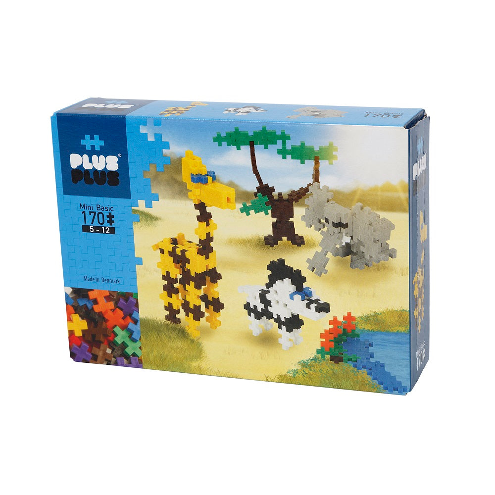 Plus Plus Mini 170-Piece Set (Safari)-Toys & Learning-Plus-Plus-031560 SA-babyandme.ca