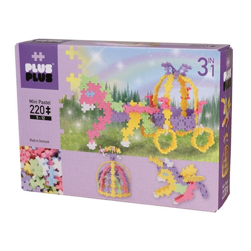 Plus Plus Mini 220-Piece Set (Fairytale Unicorn & Carriage)-Toys & Learning-Plus-Plus-027505 UC-babyandme.ca