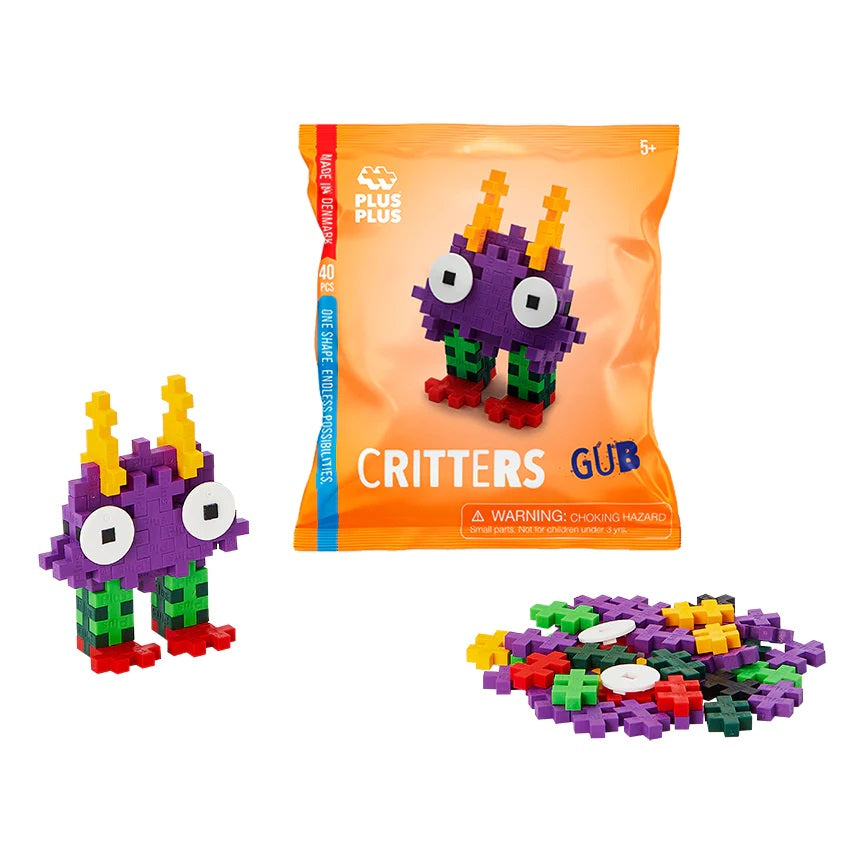 Plus Plus Mini Critters 40-Piece (Gub)-Toys & Learning-Plus-Plus-031563 GU-babyandme.ca