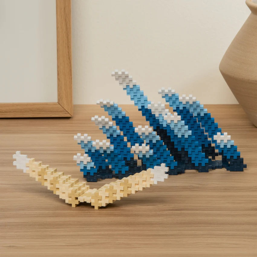 Plus Plus Mini Inspired Tube 350-Piece (Hokusa - The Great Wave)-Toys & Learning-Plus-Plus-031565 GW-babyandme.ca