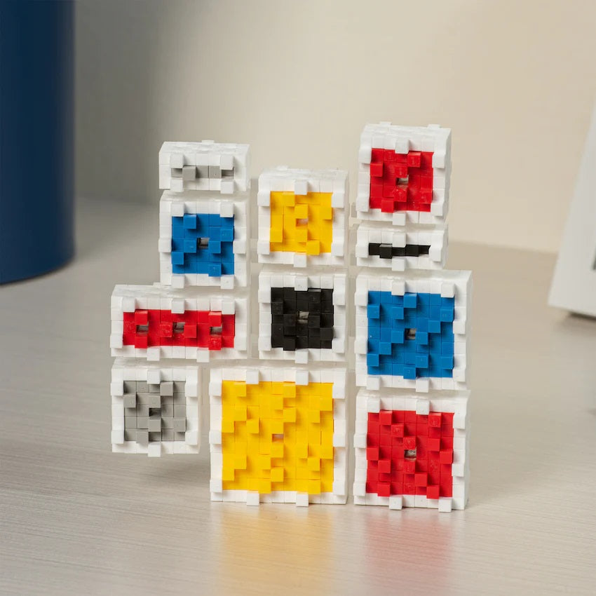 Plus Plus Mini Inspired Tube 350-Piece (Mondrian - Composition A)-Toys & Learning-Plus-Plus-031565 CA-babyandme.ca