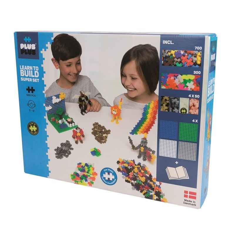 Plus Plus Mini Learn to Build 1200-Piece Set (Basic Mix)-Toys & Learning-Plus-Plus-026897 BA-babyandme.ca