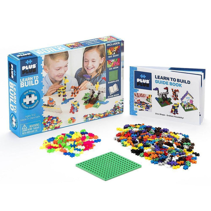 Plus Plus Mini Learn to Build 400-Piece Set (Basic Mix)-Toys & Learning-Plus-Plus-024422-babyandme.ca