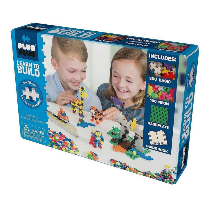 Plus Plus Mini Learn to Build 400-Piece Set (Basic Mix)-Toys & Learning-Plus-Plus-024422-babyandme.ca
