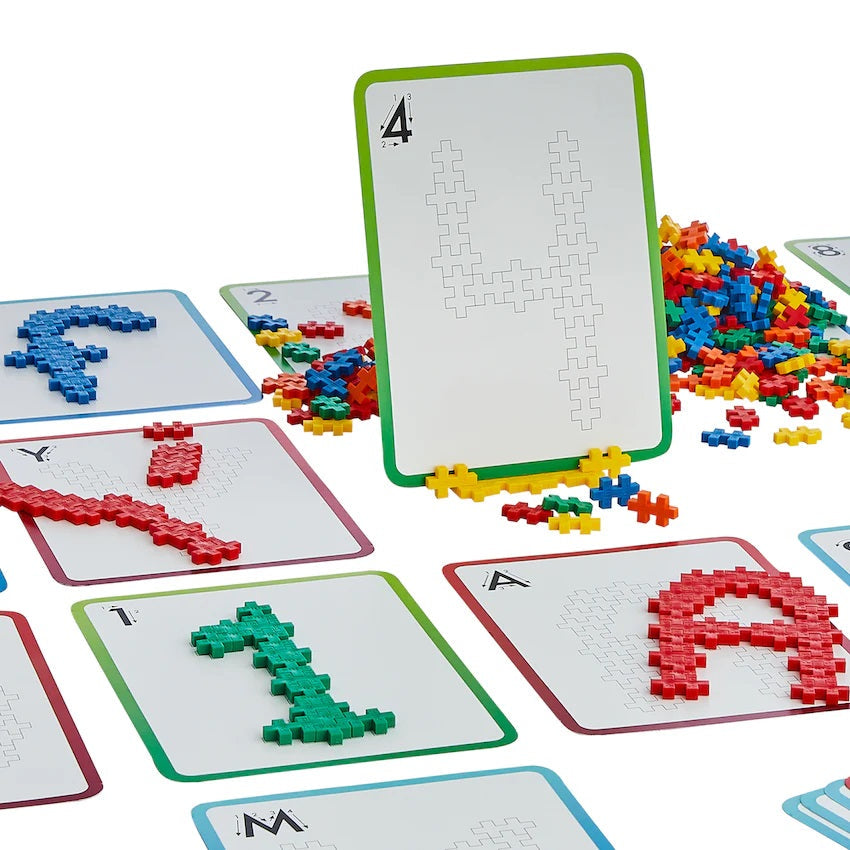 Plus Plus Mini Learn to Build 600-Piece Set (ABC & 123)-Toys & Learning-Plus-Plus-031562 ABC-babyandme.ca