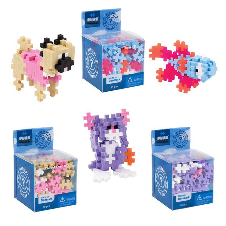 Plus Plus Mini Mystery Builders (Series 3 - Pets)-Toys & Learning-Plus-Plus--babyandme.ca