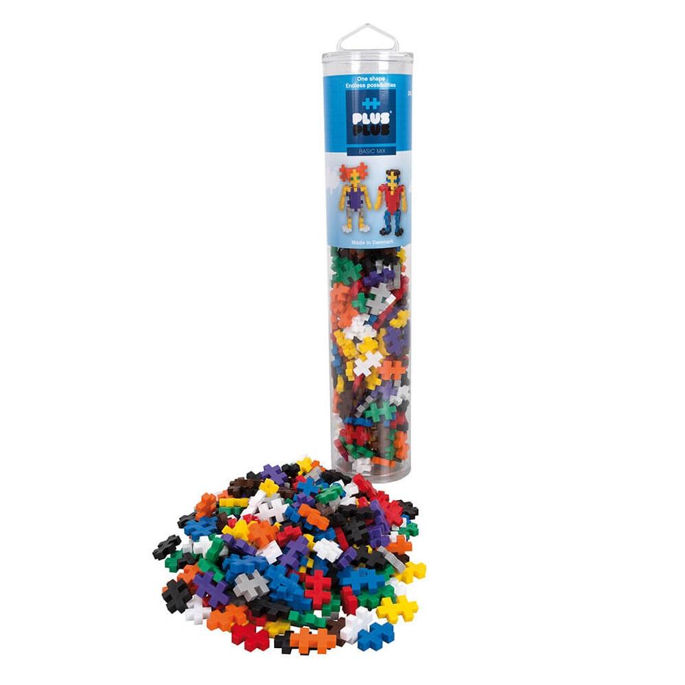 Plus Plus Mini Tube 240-Piece (Basic Mix)-Toys & Learning-Plus-Plus-027507 BA-babyandme.ca