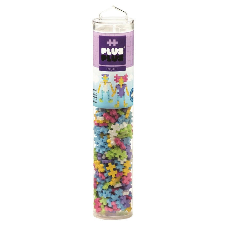 Plus Plus Mini Tube 240-Piece (Pastel Mix)-Toys & Learning-Plus-Plus-027507 PA-babyandme.ca