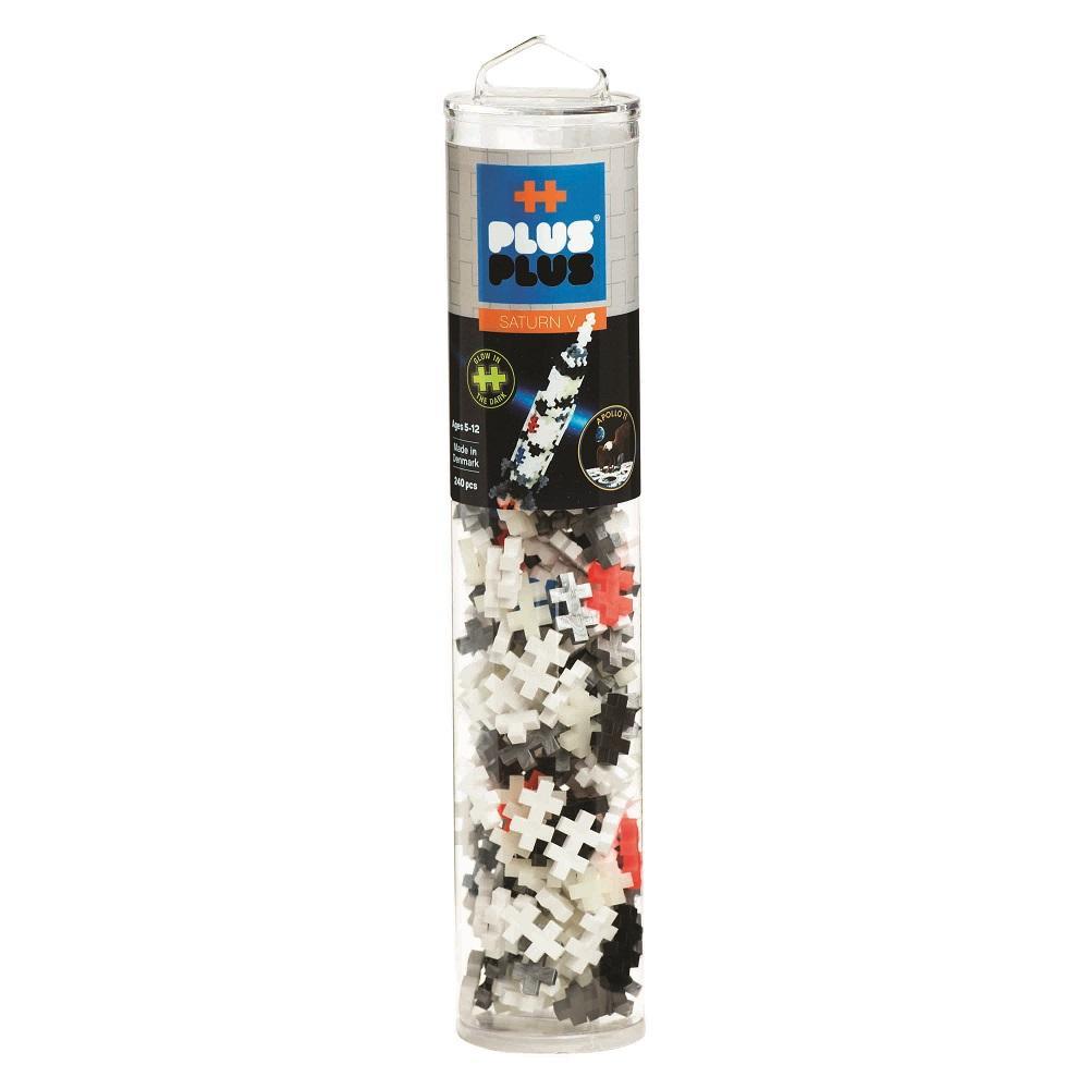 Plus Plus Mini Tube 240-Piece (Saturn V Rocket)-Toys & Learning-Plus-Plus-027507 RK-babyandme.ca