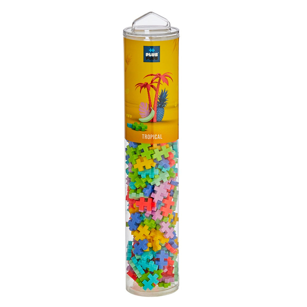 Plus Plus Mini Tube 240-Piece (Tropical Mix)-Toys &amp; Learning-Plus-Plus-027507 TR-babyandme.ca