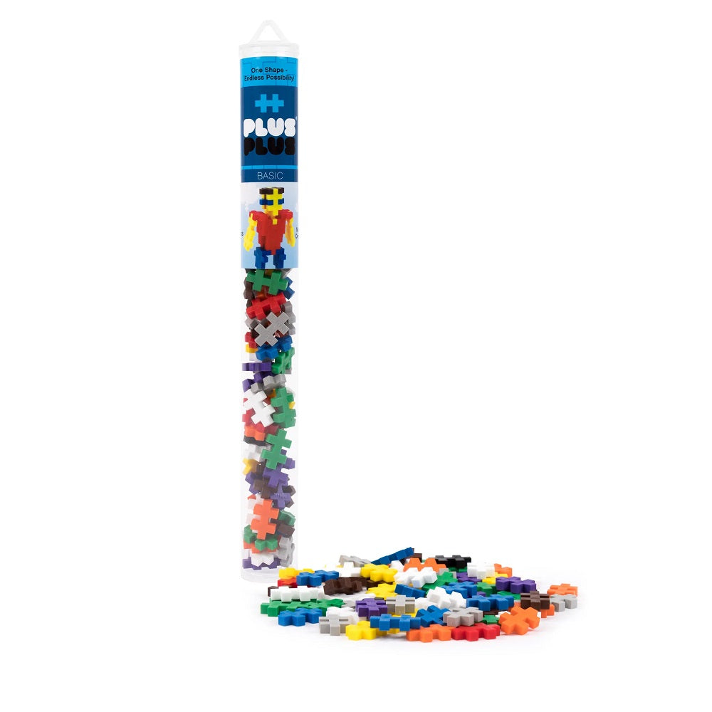 Plus Plus Mini Tube 70-Piece (Basic Mix)-Toys & Learning-Plus-Plus-024423 BA-babyandme.ca