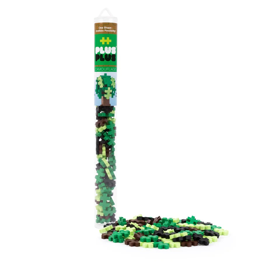 Plus Plus Mini Tube 70-Piece (Camouflage)-Toys & Learning-Plus-Plus-024423 CF-babyandme.ca