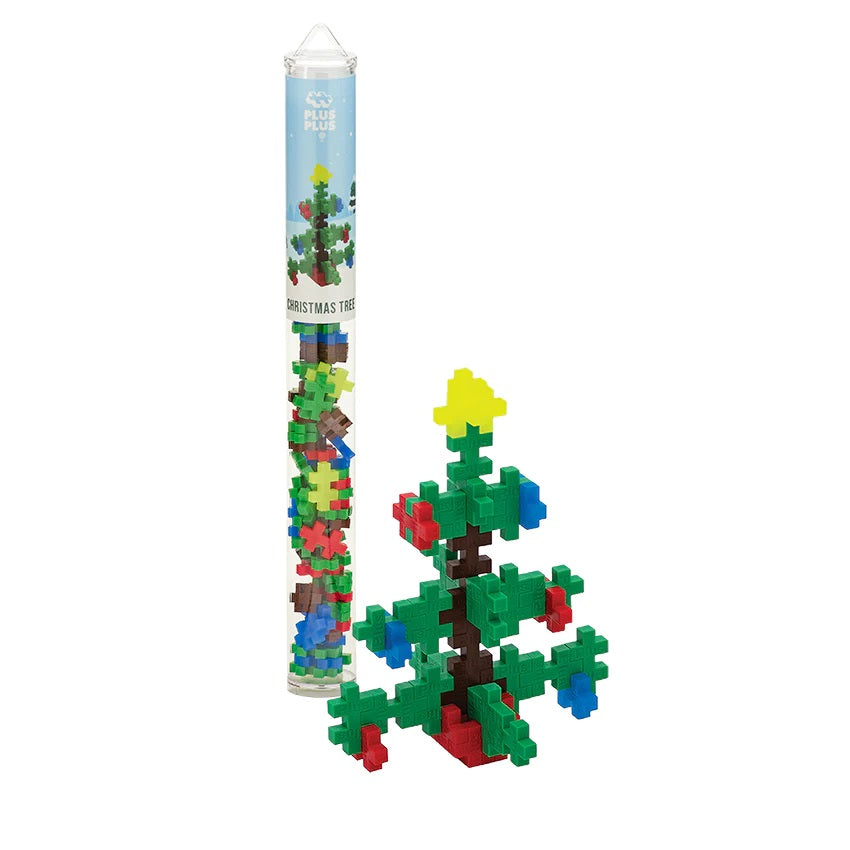 Plus Plus Mini Tube 70-Piece (Christmas Tree)-Toys & Learning-Plus-Plus-024423 CT-babyandme.ca