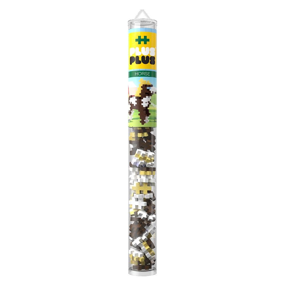 Plus Plus Mini Tube 70-Piece (Horse)-Toys & Learning-Plus-Plus-024423 HR-babyandme.ca