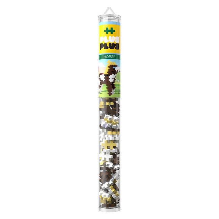 Plus Plus Mini Tube 70-Piece (Horse)-Toys & Learning-Plus-Plus-024423 HR-babyandme.ca