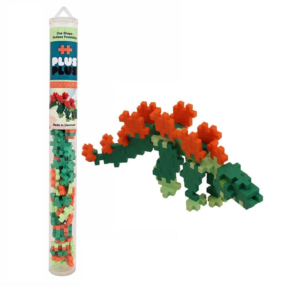 Plus Plus Mini Tube 70-Piece (Stegosaurus)-Toys & Learning-Plus-Plus-024423 ST-babyandme.ca