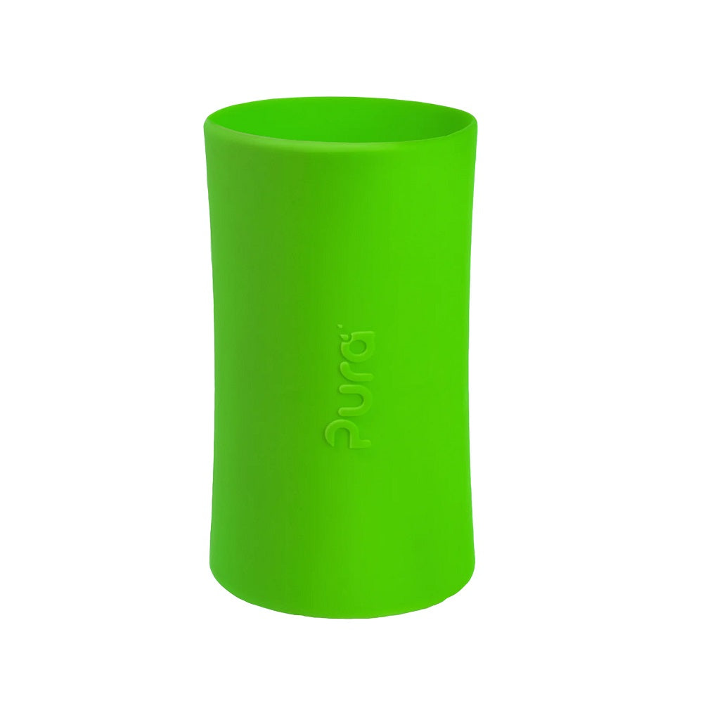 Pura Silicone Bottle Tall Sleeve (Green)-Feeding-Pura-031596 GN-babyandme.ca