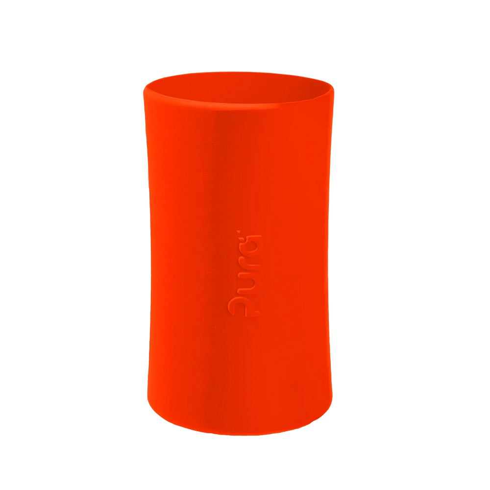 Pura Silicone Bottle Tall Sleeve (Orange)-Feeding-Pura-031596 OR-babyandme.ca