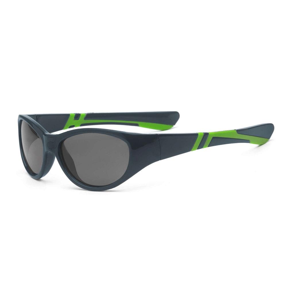 Real Shades Toddler Discover Sunglasses (Graphite/Lime)-Apparel-Real Shades-2-3 Years-024759 GL-babyandme.ca