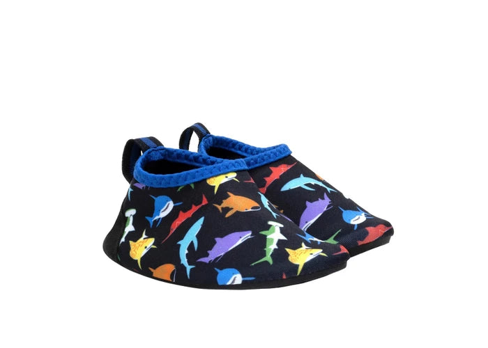 Robeez Aqua Shoes (Multi Sharks)-Apparel-Robeez--babyandme.ca