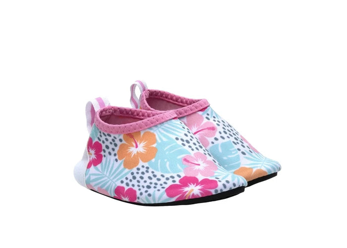 Robeez Aqua Shoes (Tropical Hibiscus)-Apparel-Robeez--babyandme.ca