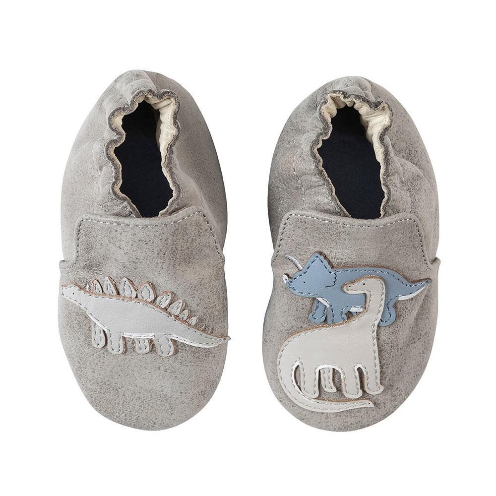 Robeez Soft Soles (Grey Ramsey)-Apparel-Robeez--babyandme.ca