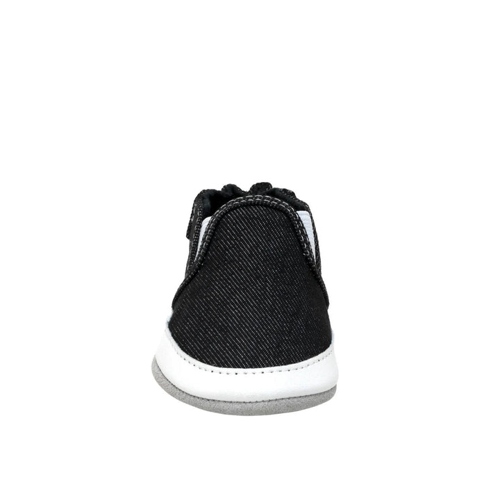 Robeez Soft Soles (Liam Denim Black)-Apparel-Robeez--babyandme.ca