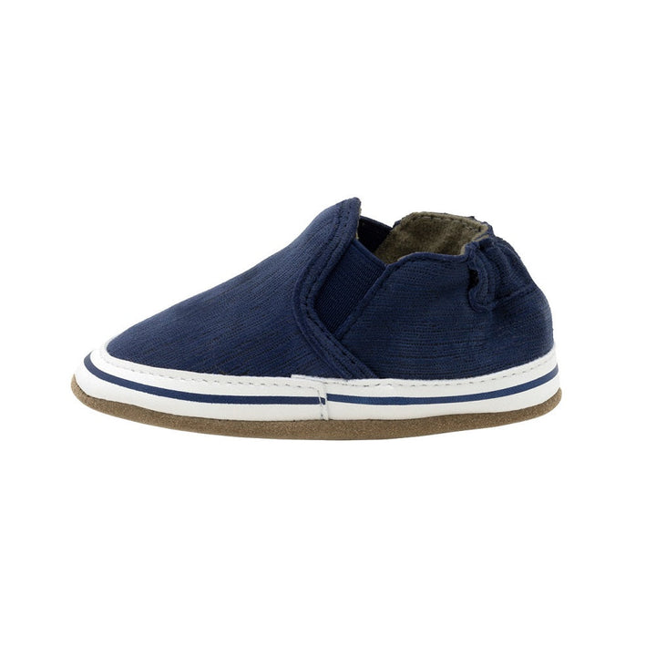 Robeez Soft Soles (Liam Navy)-Apparel-Robeez--babyandme.ca