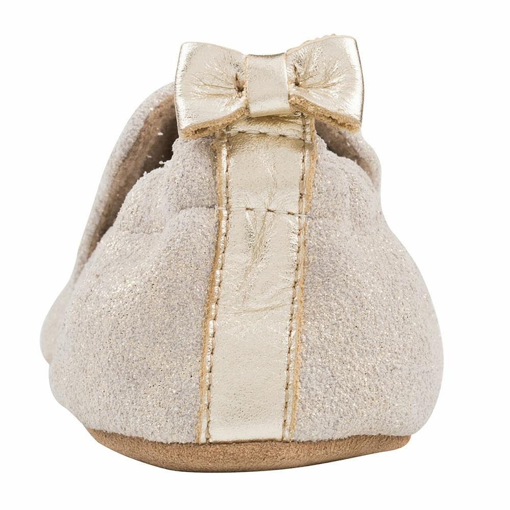 Robeez Soft Soles (Pretty Pearl Gold)-Apparel-Robeez--babyandme.ca