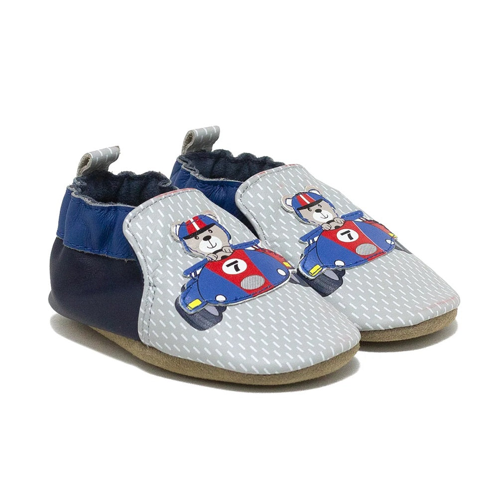 Robeez Soft Soles (Speed Racer)-Apparel-Robeez--babyandme.ca