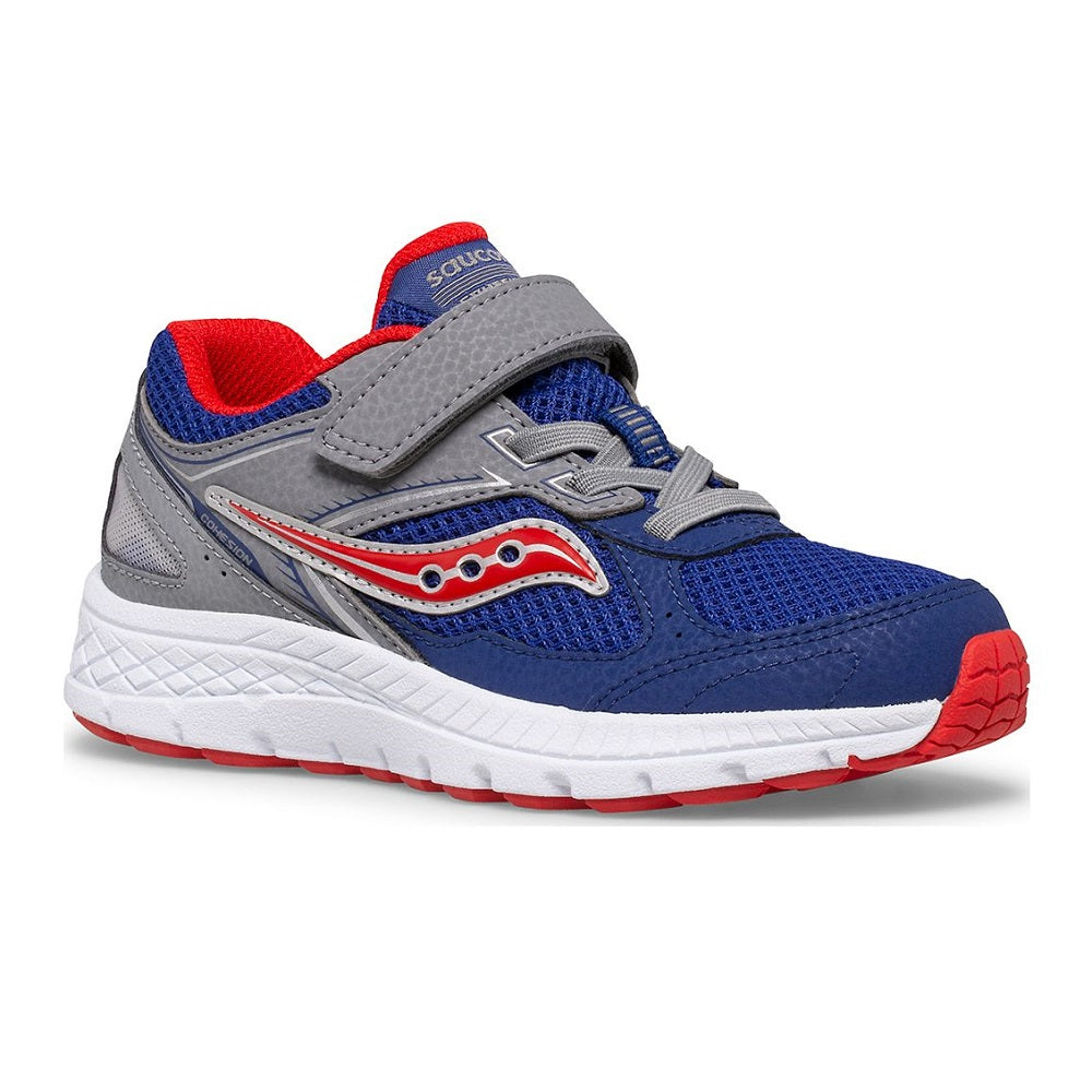 Saucony Kid's Cohesion 14 A/C Sneaker (Navy/Red)-Apparel-Saucony--babyandme.ca