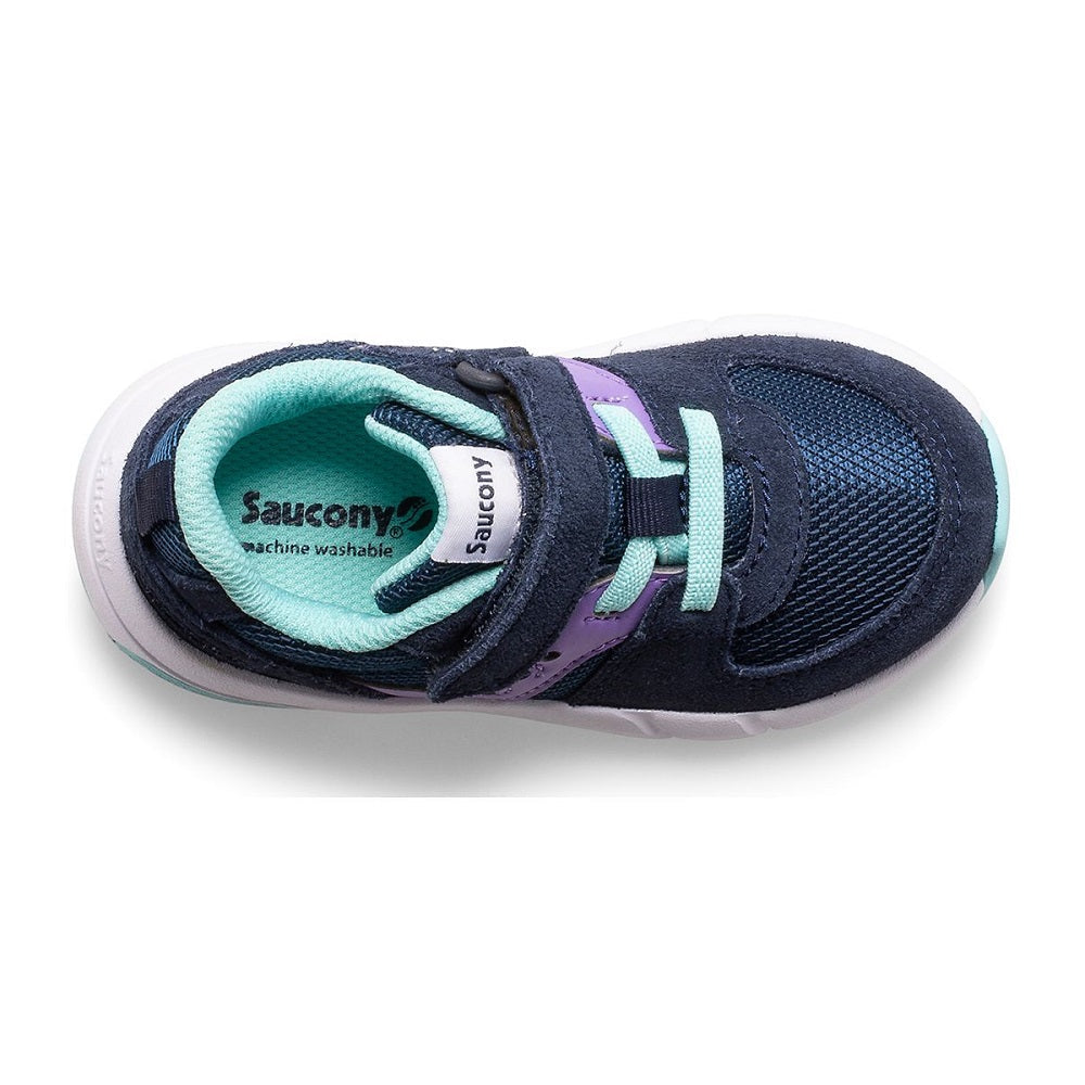 Saucony Kid's Jazz Lite 2.0 (Navy/Purple/Turquoise)-Apparel-Saucony--babyandme.ca