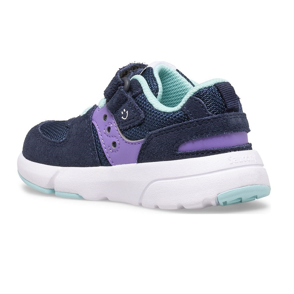 Saucony Kid's Jazz Lite 2.0 (Navy/Purple/Turquoise)-Apparel-Saucony--babyandme.ca