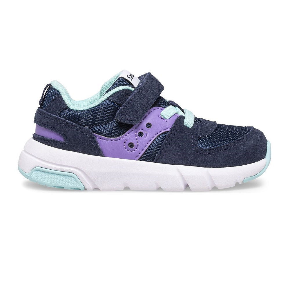 Saucony Kid's Jazz Lite 2.0 (Navy/Purple/Turquoise)-Apparel-Saucony--babyandme.ca