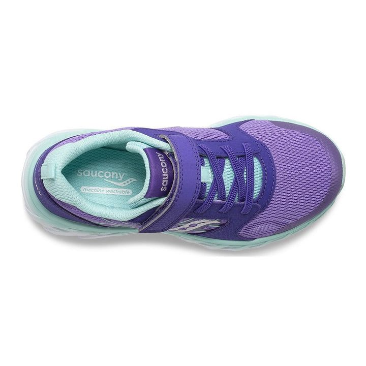Saucony Kid's Wind 2.0 A/C Sneaker (Purple/Turquoise)-Apparel-Saucony--babyandme.ca