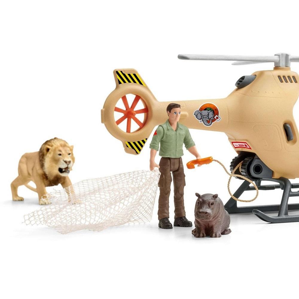 Schleich Animal Rescue Helicopter-Toys & Learning-Schleich-030580-babyandme.ca