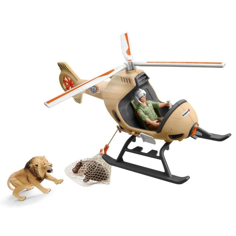 Schleich Animal Rescue Helicopter-Toys & Learning-Schleich-030580-babyandme.ca