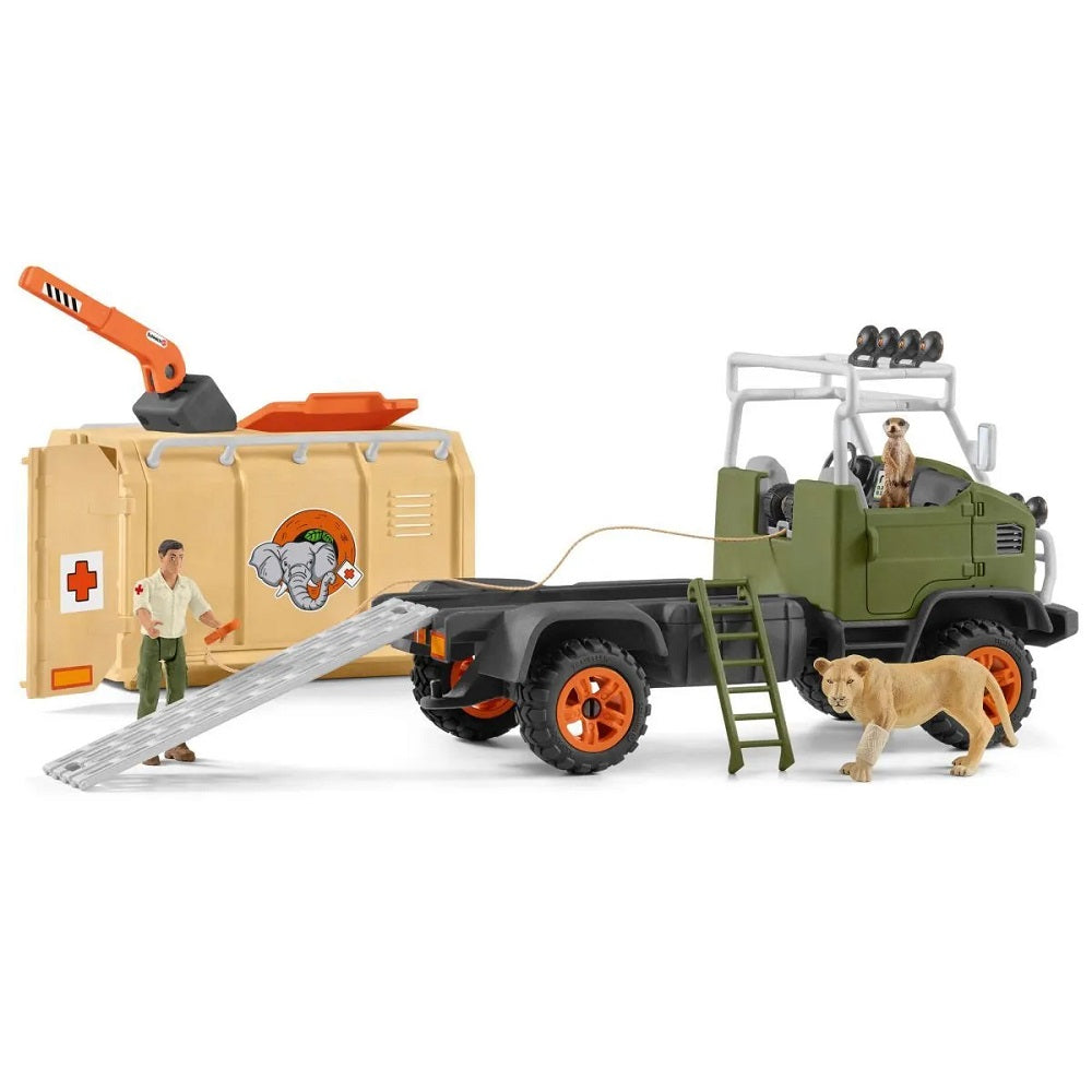 Schleich Animal Rescue Large Truck-Toys & Learning-Schleich-031554-babyandme.ca