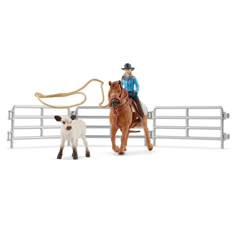 Schleich Cowgirl Team Roping Fun-Toys & Learning-Schleich-031335-babyandme.ca