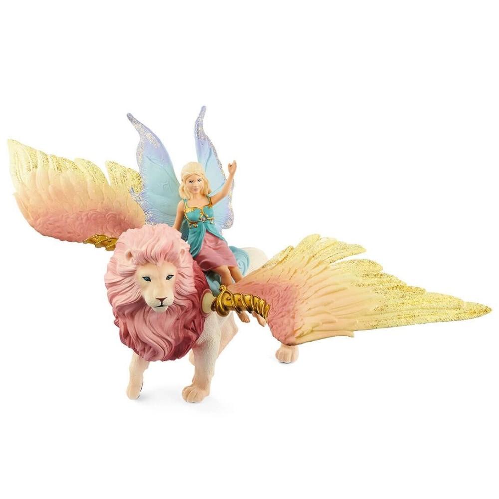 Schleich Fairy in Flight on Winged Lion-Toys & Learning-Schleich-030073-babyandme.ca