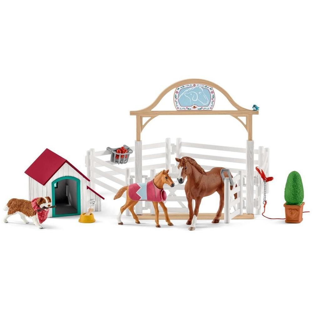 Schleich Horse Club Hannah's Guest Horses with Ruby the Dog-Toys & Learning-Schleich-027707 HG-babyandme.ca