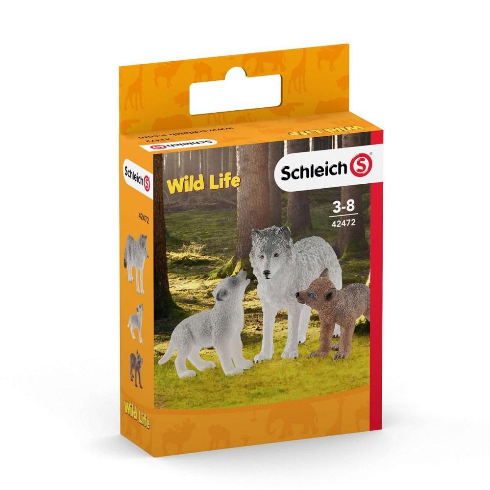 Schleich Mother Wolf with Pups-Toys & Learning-Schleich-027706 WP-babyandme.ca