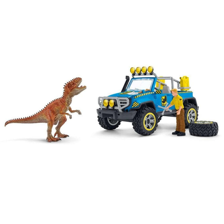 Schleich Off-Road Vehicle with Dino Outpost-Toys & Learning-Schleich-028145-babyandme.ca