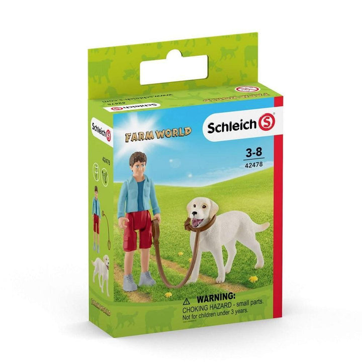 Schleich Walking with Labrador Retriever - DISC-Toys & Learning-Schleich-009219 WL-babyandme.ca