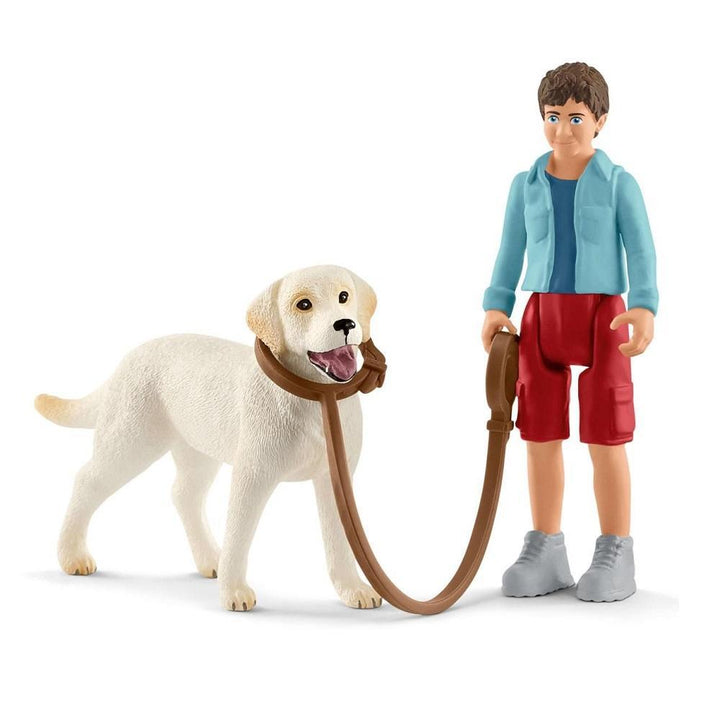 Schleich Walking with Labrador Retriever - DISC-Toys & Learning-Schleich-009219 WL-babyandme.ca