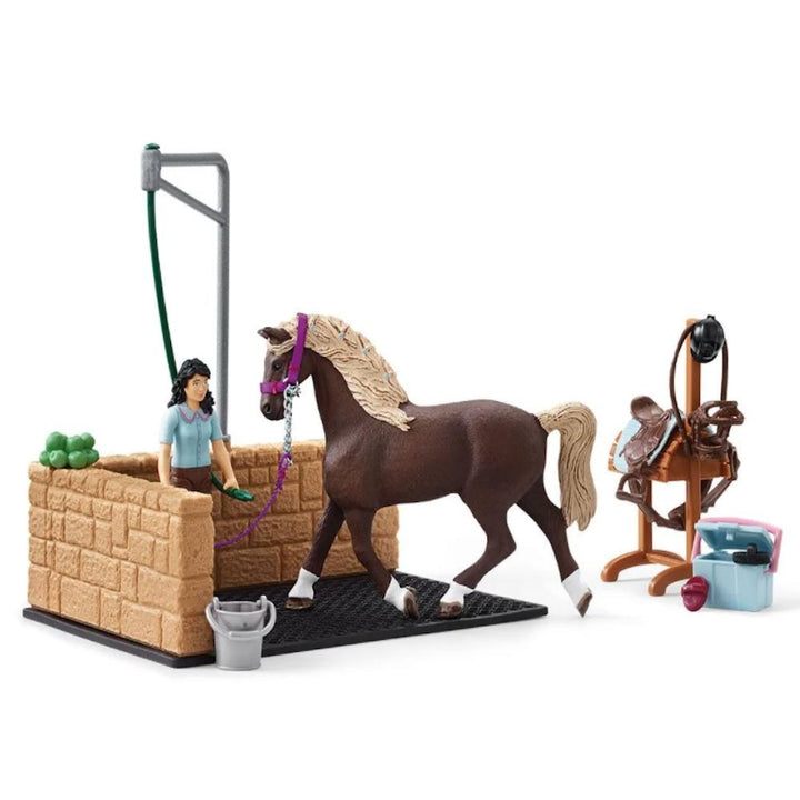 Schleich Washing Area with Horse Club Emily & Luna-Toys & Learning-Schleich-030069-babyandme.ca